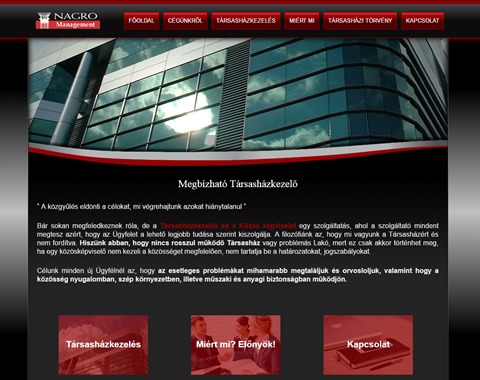 Reszponzív weboldal készítés Norbert közös képviselő részére
