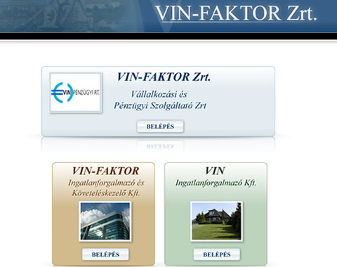 Vin Faktor weboldal készítés