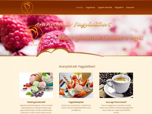Aranytölcsér weboldalkészítés