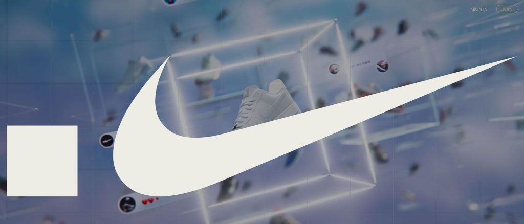 egyoldalas Nike weboldal