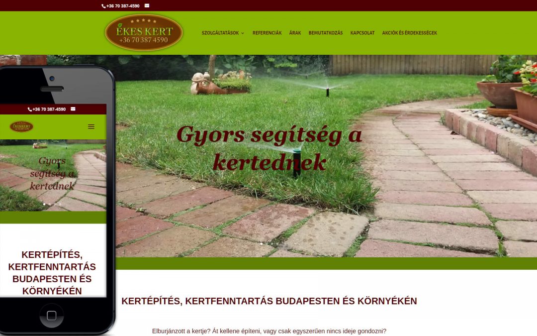 Ékeskert weboldal készítés