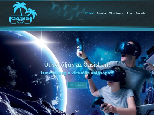 Oasis VR WordPress Weboldal Készítés